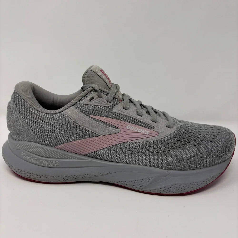Brooks Adrenaline GTS 24 Size 9 Wide Women's Grey Running Shoes 1204261D019